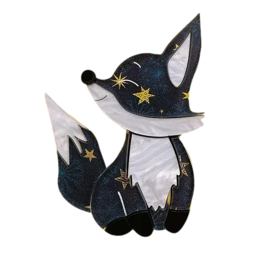 Joy the star 🦊 fox  - Brooch - Set of 4