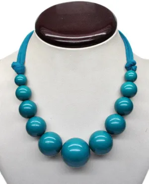 Large Glazed Candied Acrylic Beaded Necklaces