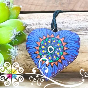 Large Heart Pendant - Dije Corazon Pintado