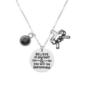 Martial Arts Inspirational Black Belt Necklace - Pick Style