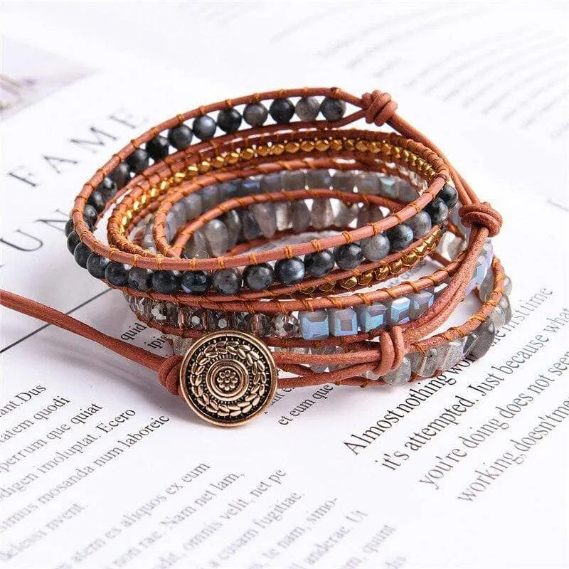 Natural Stone Bohemian Bangles Bracelets