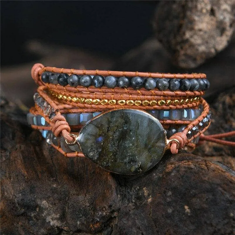 Natural Stone Bohemian Bangles Bracelets