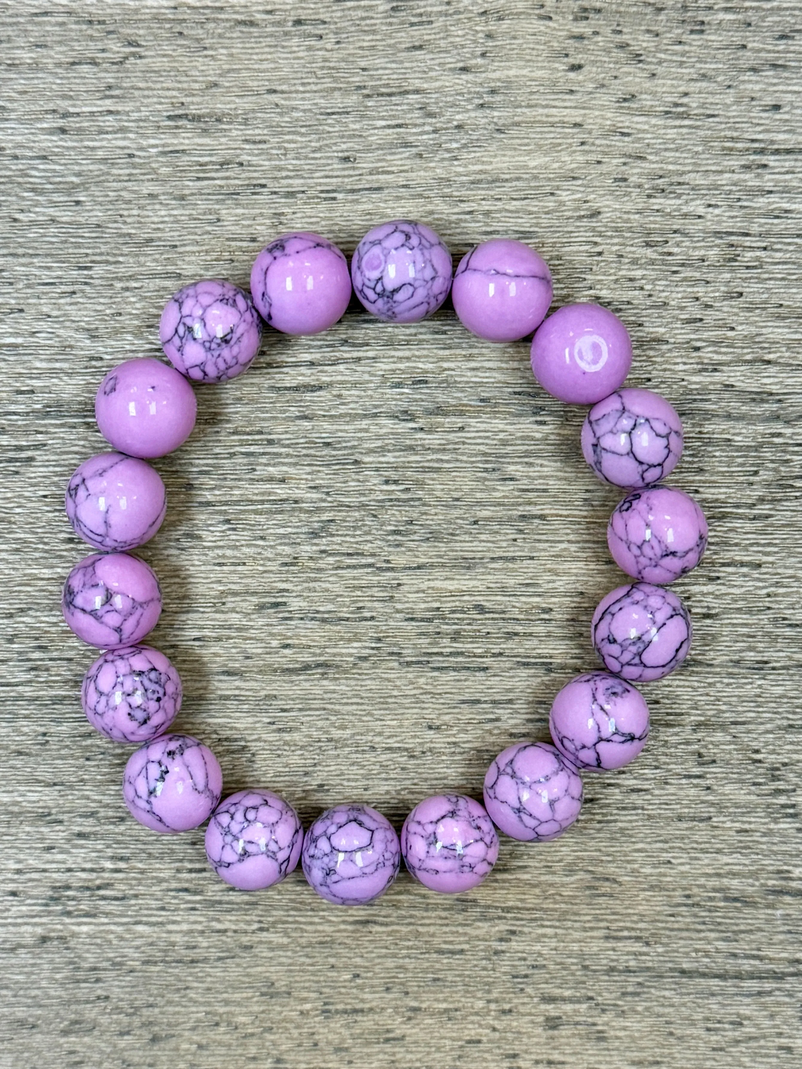 Orchid Magnesite 10mm Bracelet