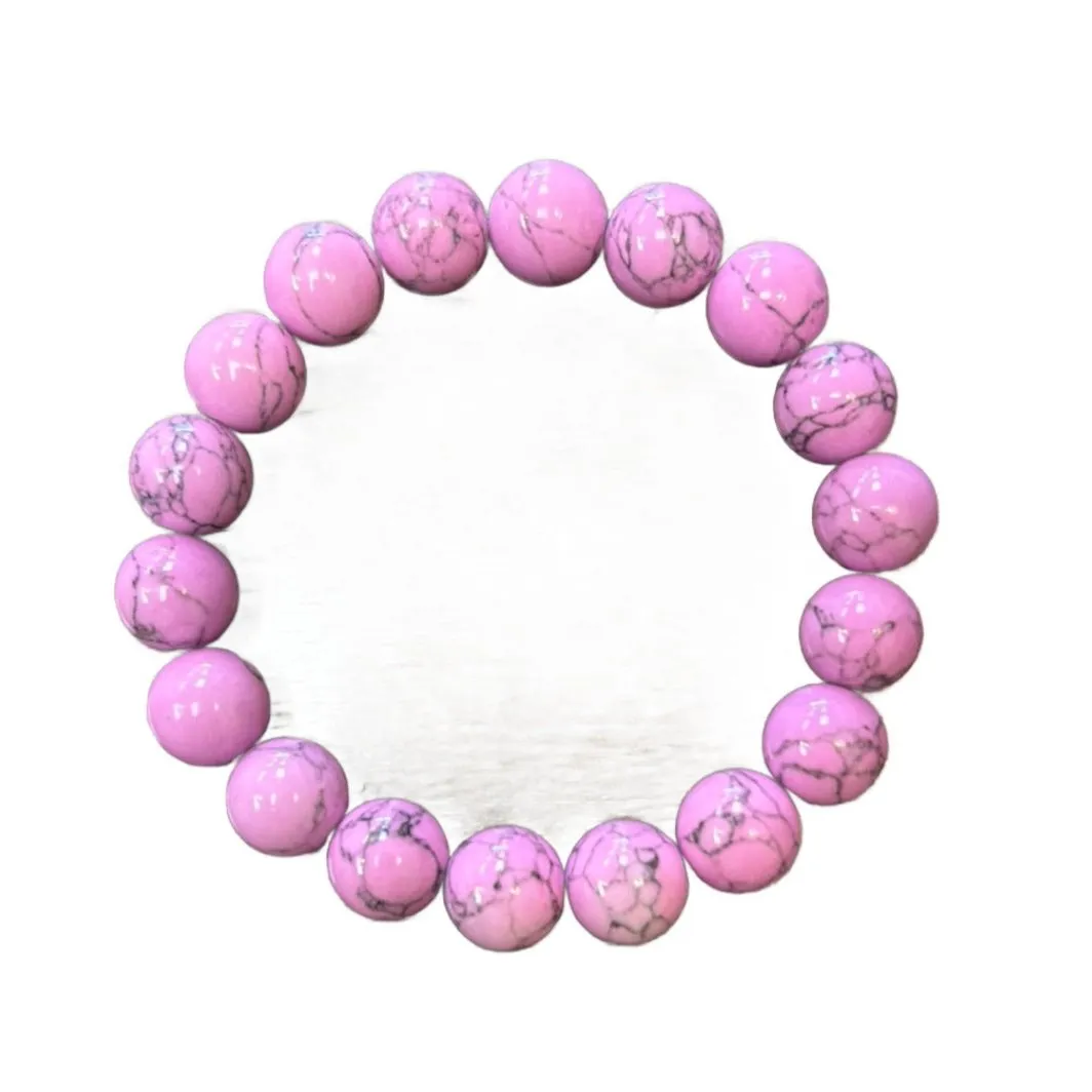 Orchid Magnesite 10mm Bracelet