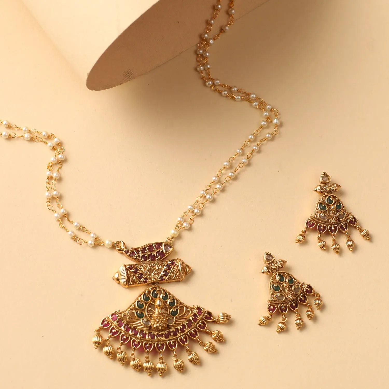 Padmika Antique Pendant Set