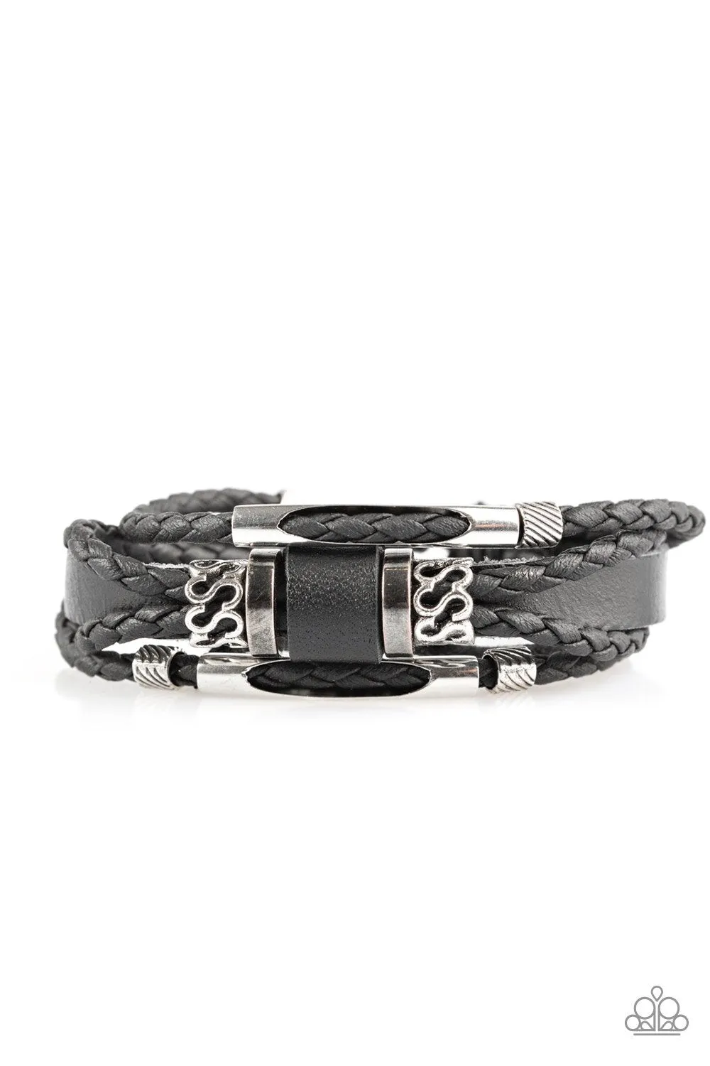 Paparazzi Bracelet ~ Run Out Of Road - Black