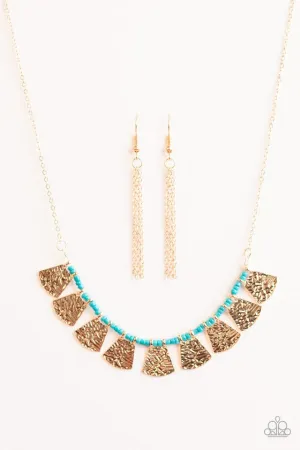 Paparazzi Necklace ~ Moonlight Nile - Blue