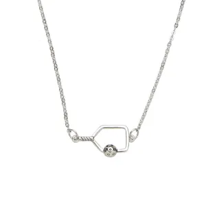 Pickleball Connector Charm Necklace- Pick Color