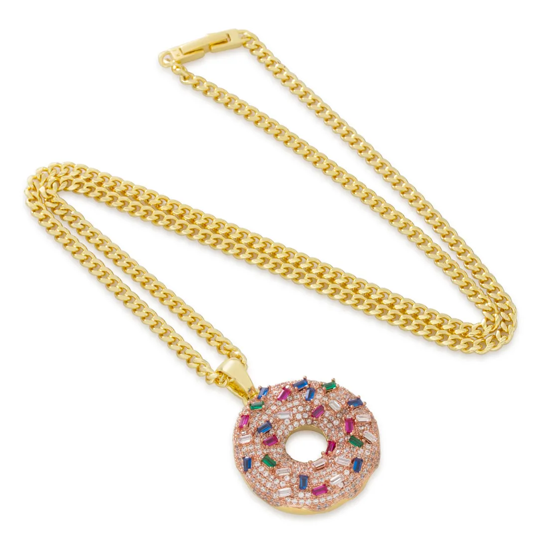 Pink Donut Necklace