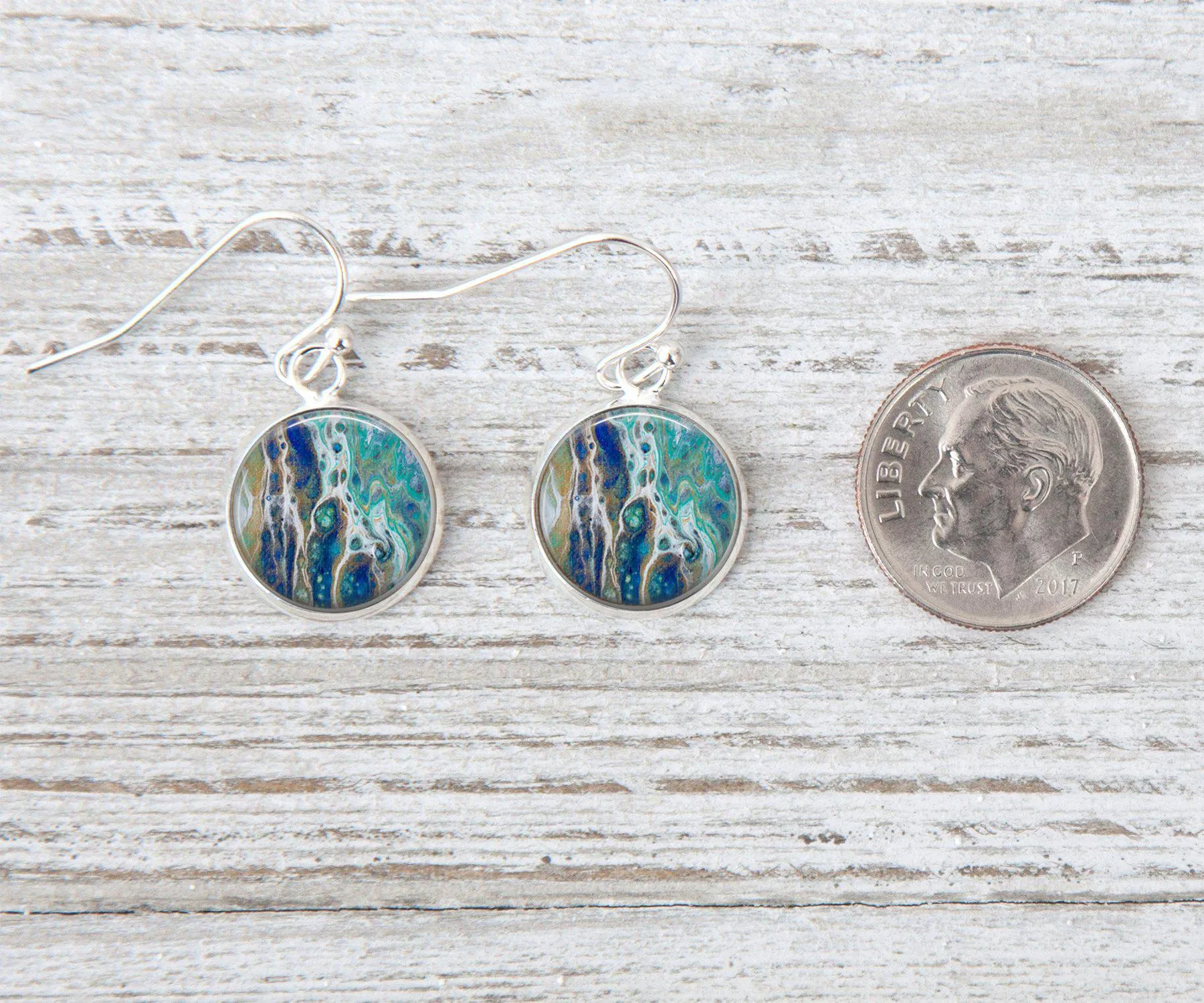 Sapphire Shores Dangle Earrings | Handmade Earrings | Beach Jewelry