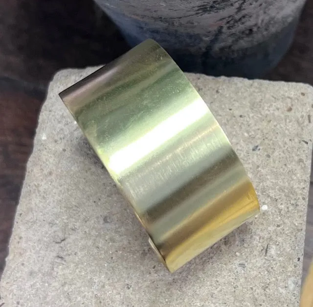 Simple Raw Brass Cuff Bracelet