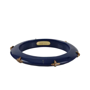 Starlet Navy Resin Bangle