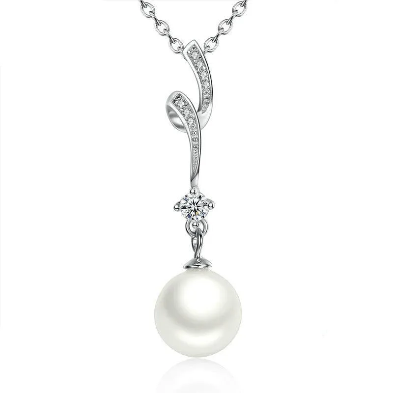 Sterling Silver Pearl Necklace