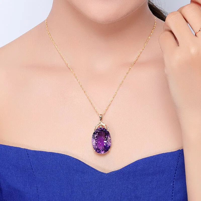 Stylemein - Amethyst Necklace | Amethyst Crystal Necklace