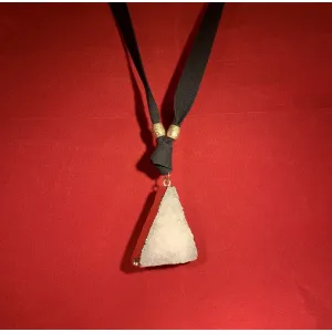 Triangle Quartz Stone Necklace