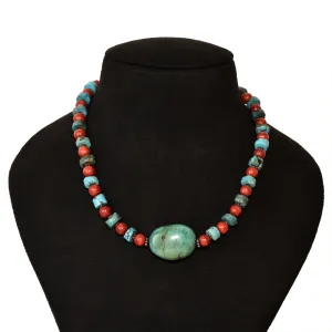 Turquoise Beaded Necklace